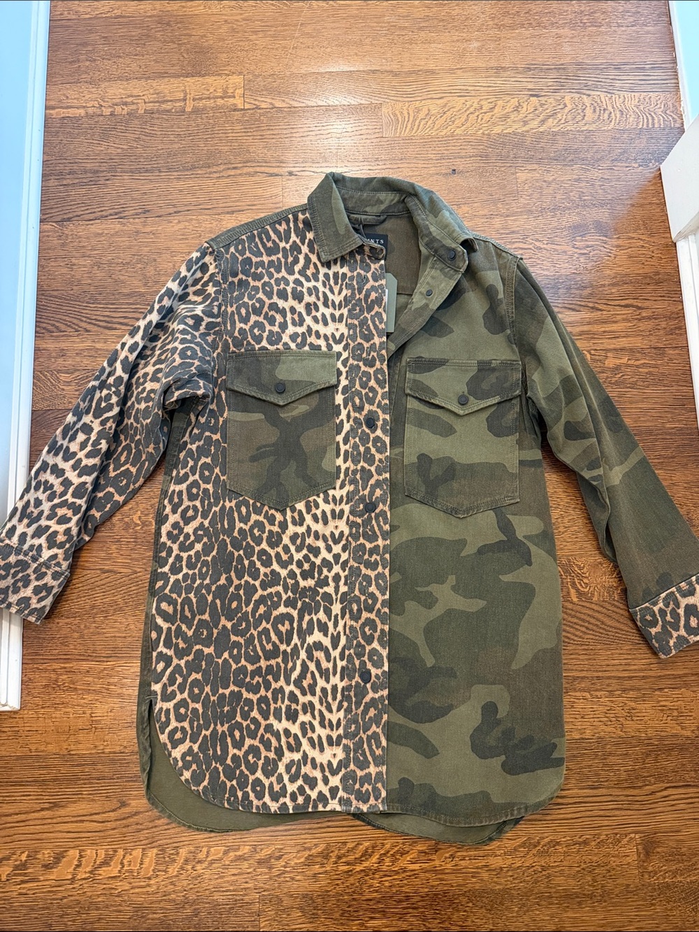 All Saints NWT Camo Shacket Dress - Picture 6 of 7